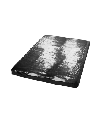 Drap de lit en vinyle noir 200 x 230 cm  